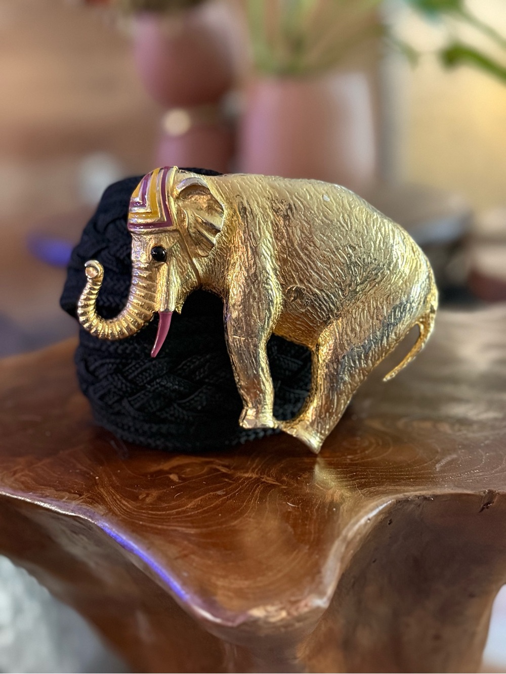 Rare Vintage L.B Diffusion Elephant Belt by Linda Waldorf one size fits most